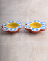 Blue Pottery T-Holder Set Of 2 Pcs.